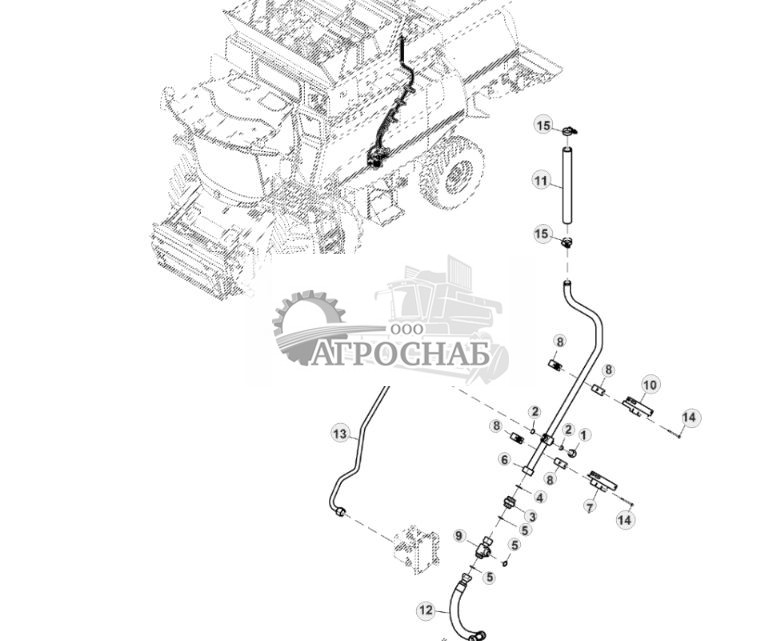 Гидравлические возвратные трубопроводы, 2WD, без соломоразбрасывателя, HillMaster™ - ST831433 127.jpg